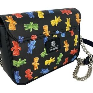 Loungefly Multicolor Gummy Bear Black Bag